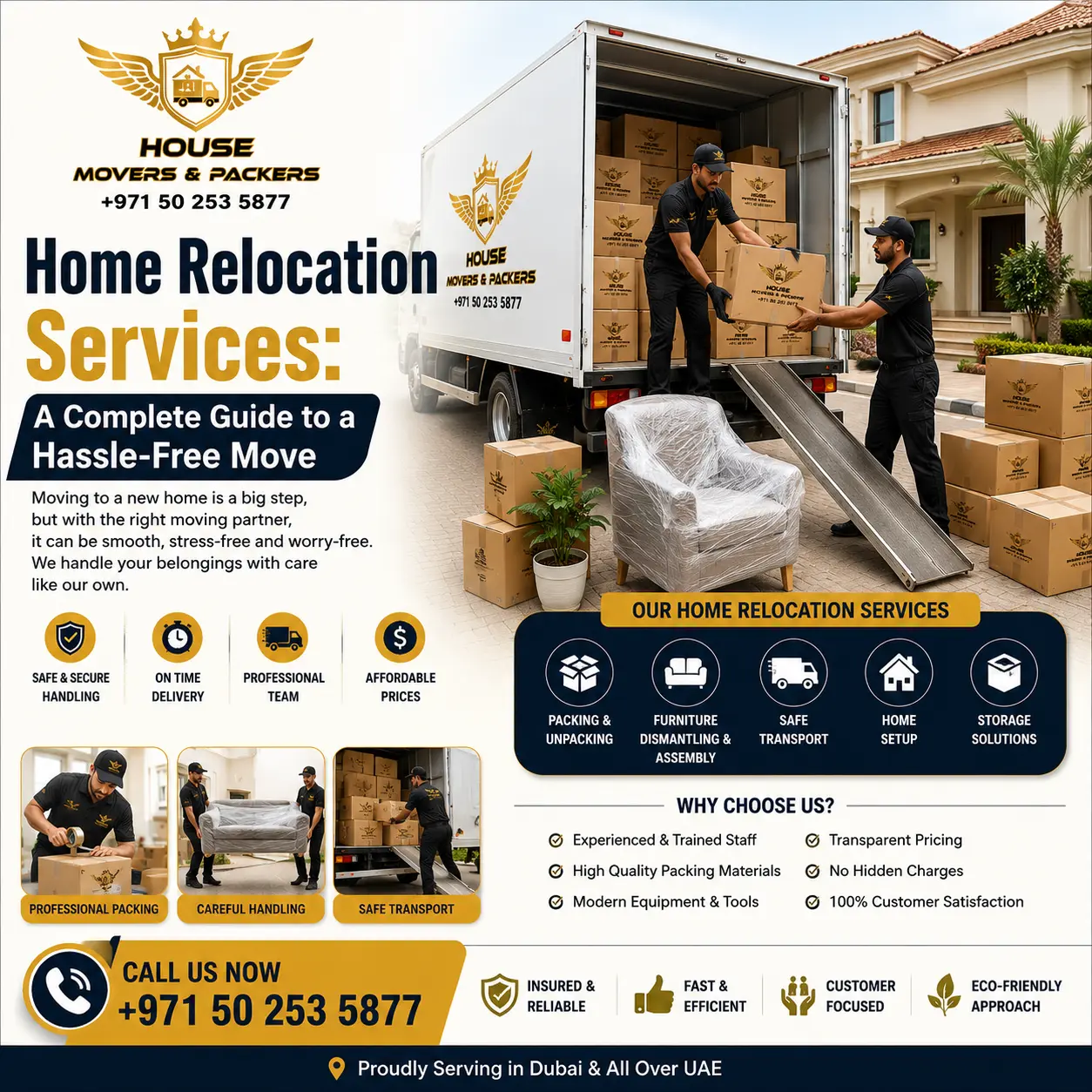 Home Relocation Services in Dubai – Safe & Quick