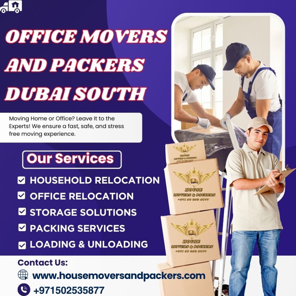 Office Movers and Packers Dubai South | +971502535877 office movers and packers dubai south