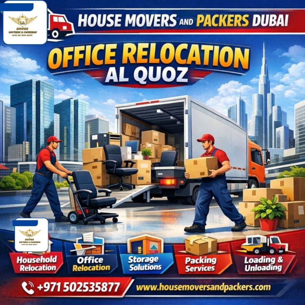 Office Relocation Al Quoz | +971502535877 office relocation al quoz
