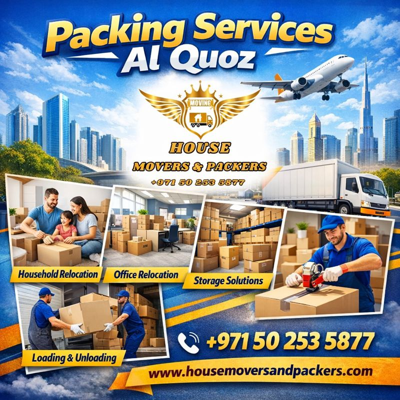 Packing Services Al Quoz | +971502535877 packing services al quoz