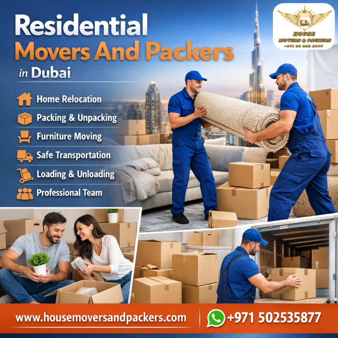 Residential Movers And Packers in Dubai residential movers and packers in dubai