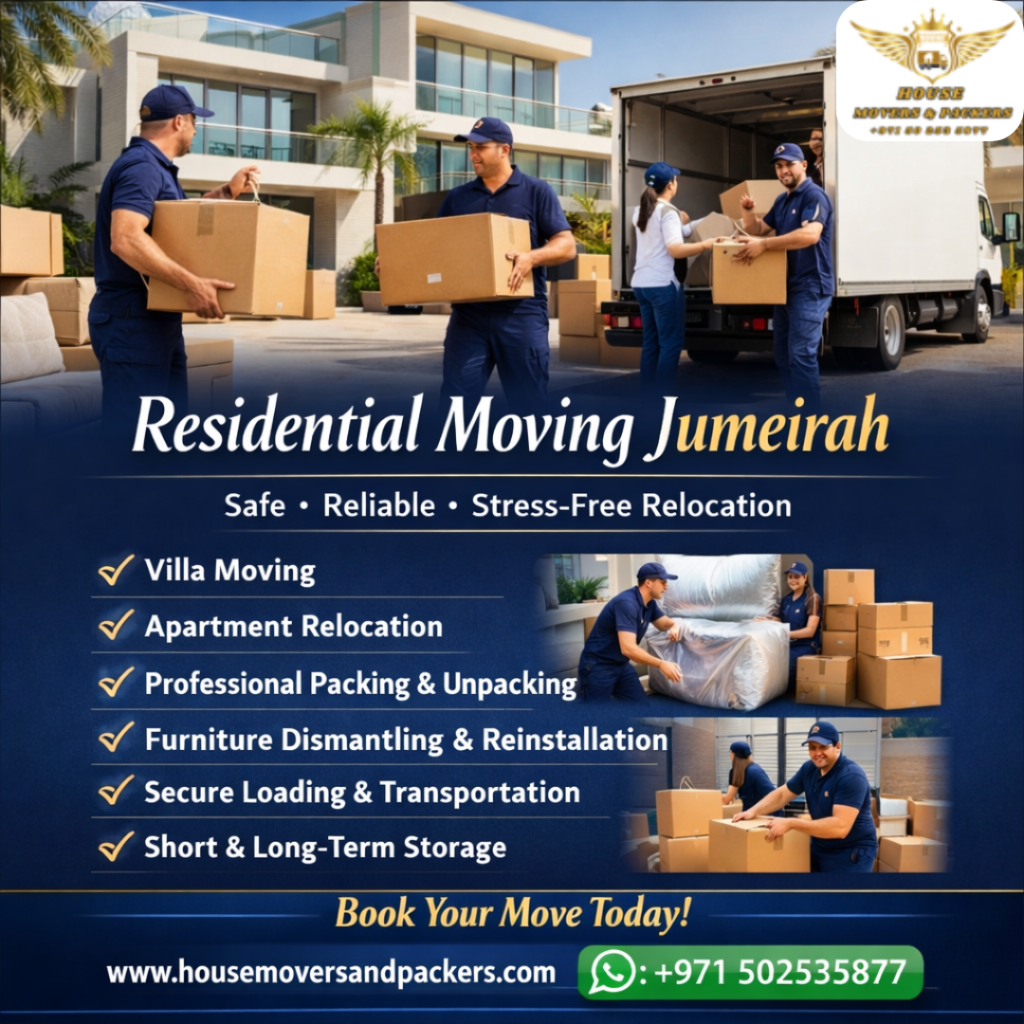 Residential Moving Jumeirah residential moving jumeirah
