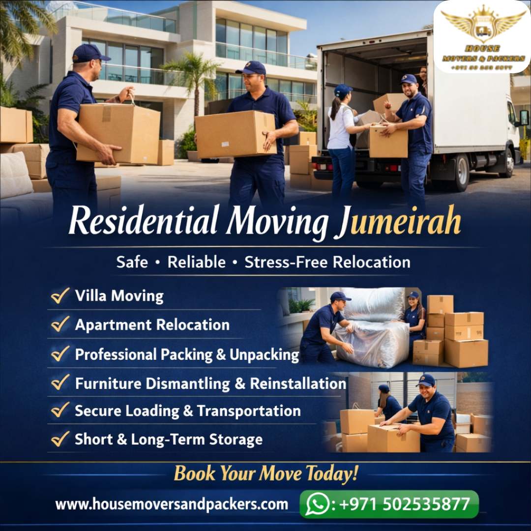 Residential Moving Jumeirah residential moving jumeirah