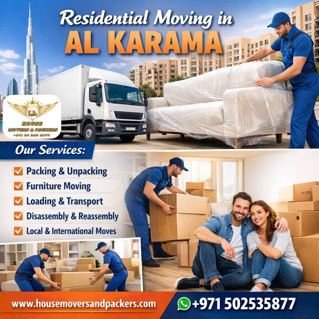 Residential Moving in Al Karama residential moving in al karama