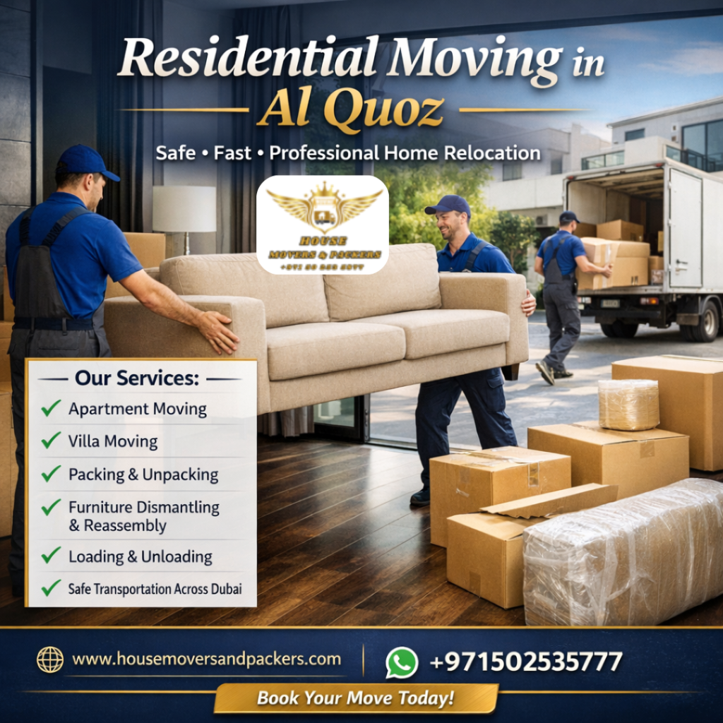 Residential Moving in Al Quoz residential moving in al quoz