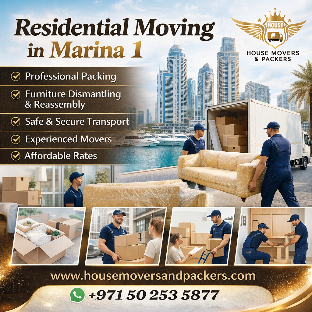 Residential Moving in Marina 1