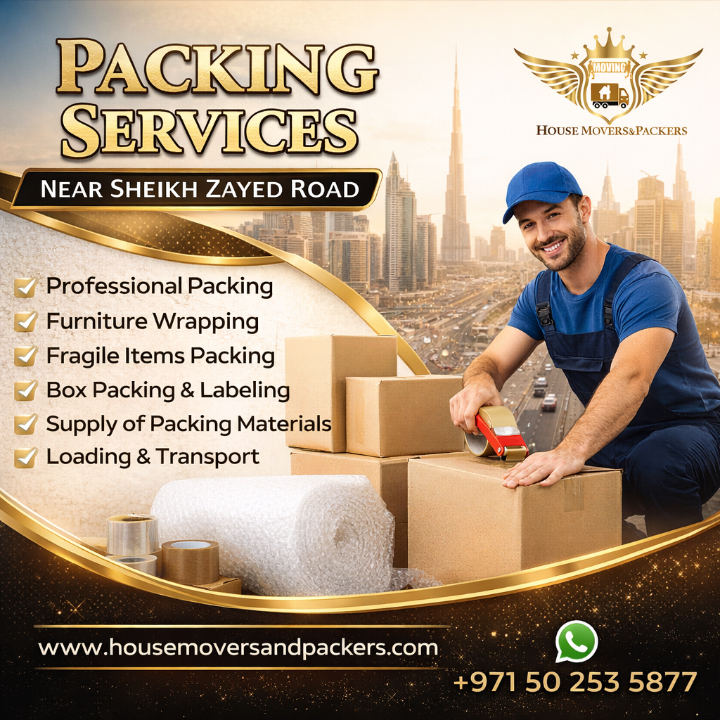 Packing Services Near Sheikh Zayed Road House Movers Dubai